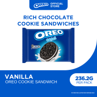 Oreo Cookies Vanilla Multi Pack 236.25g - Pack of 3 | chocolate sandwich cookies cream filled biscuit snack pack cookies merienda