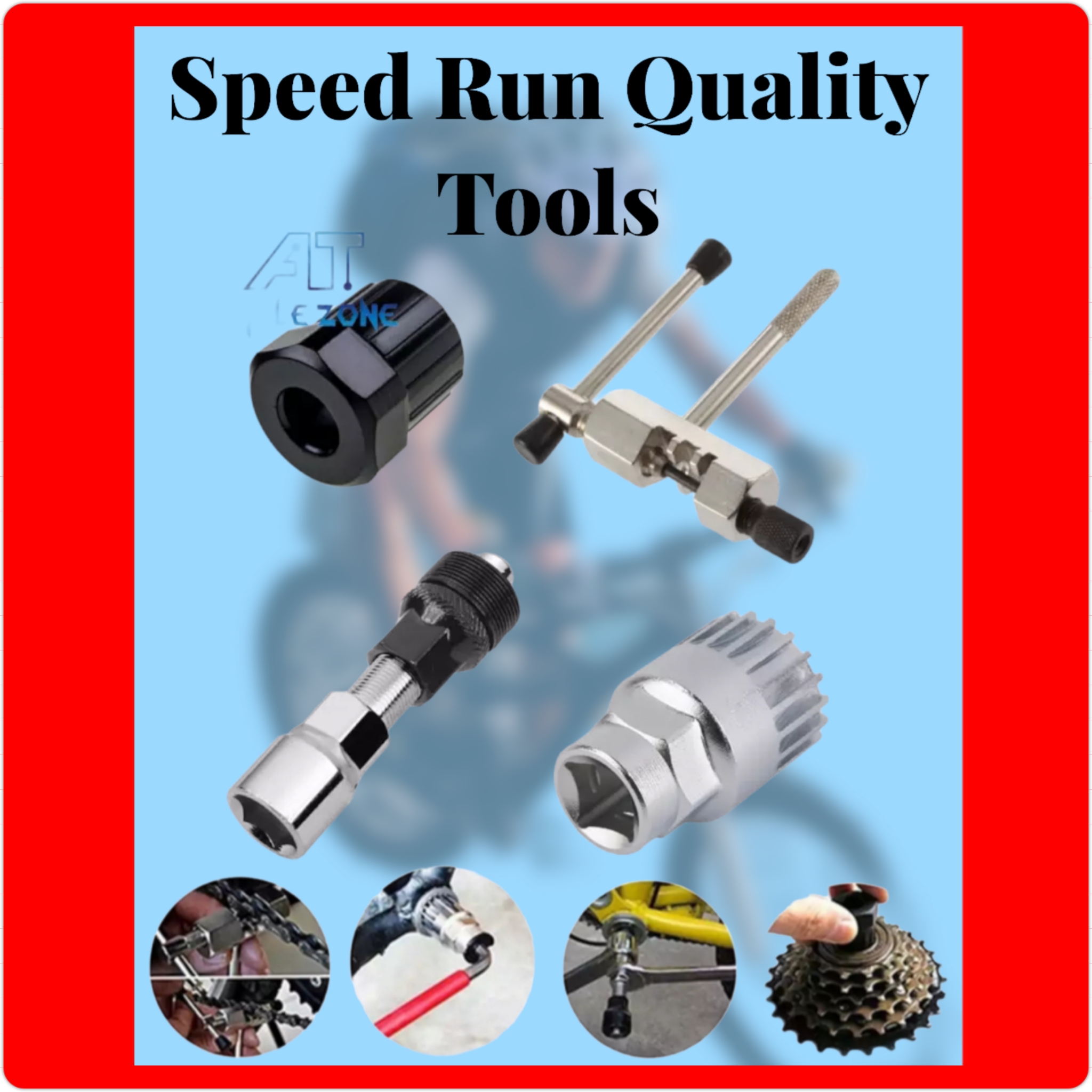 Bicycle Accessories Bike Multi Tool Set 4 Pieces Crank Chain Axis