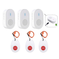Calltou Wireless Caregiver Pager Call System Emergency Call Bedside Doorbell buzzer for elderly Home/Hospital/Nursing Home CC06
