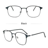 LUSEEN Photochromic Anti Radiation Eyeglass / Square Metal Replaceable Lens Frame Computer Glasses / Anti Blue Light Eyeglasses For Woman Man / Unisex Eyewear AG2206