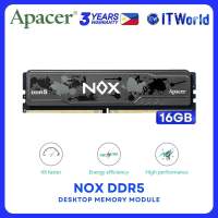 Apacer NOX DDR5 16GB (16GBx1) 6000Mhz Desktop Memory Module Single Kit - AH5U16G60C622MBAA-1 itw