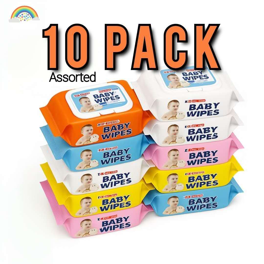 RL 10PACK Baby Wet Wipes Natural Care Water Wipes Sensitive Water Cleaning Body Wipes COD