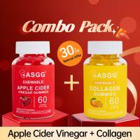 ASGG Glutathione Collagen Glow Glutathione Gummies with Vitamin C Skin Anti-aging Whitening Beauty Supplements