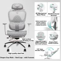 High-end ergonomic chair with lumbar support durable comfortable and reclining