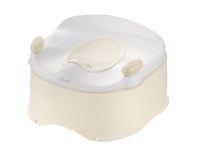 Richell 3 in 1 Hygienic Antibacterial Potty w/ Step Handgrips Seat Guard for 12 Months to 6 Years Old