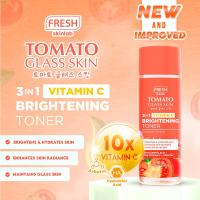 Fresh Skinlab Tomato Glass Skin 3 in 1 Vitamin C Brightening Toner (100ml) - with Vitamins C Arbutin Hyaluronic Acid - for Brightening Hydrating Enhance skin radiance