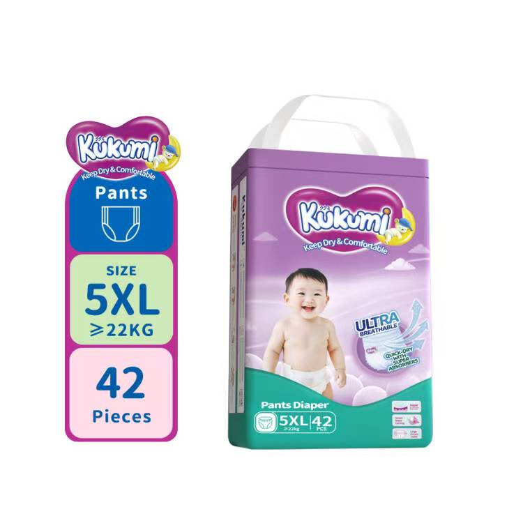 Kukumi Diaper Pants 42pcs 5XL Super Absorbent And Breathable Pull-up Pants