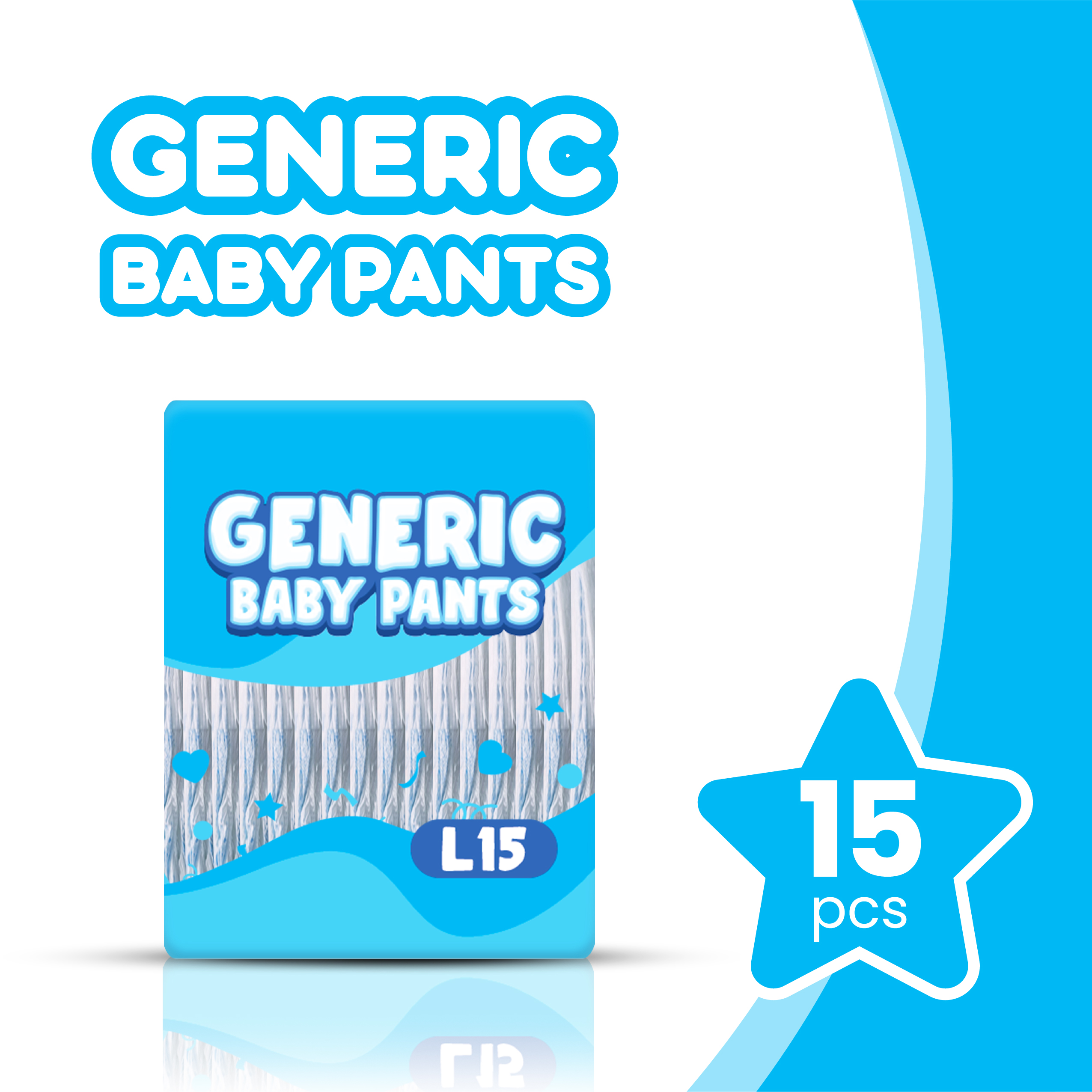 Generic Baby diaper pants Large 15s