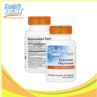 Doctors Best Ph | Doctors Best Curcumin Phytosome™ 1000 mg 60 Veggie Caps (500 mg per Capsule) Bioavailable Curcumin Dietary Supplement Non-GMO / Gluten Free / Soy Free / Vegan