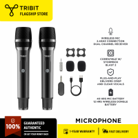 Tribit Wireless Two Microphone System with Dual-Channel Receiver Compatible with Blast 2