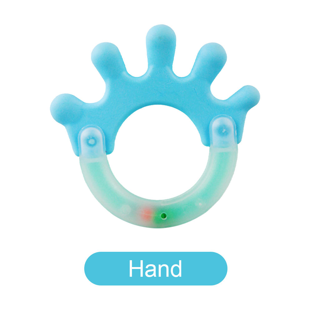 Baby Teethers Baby infant Teether NON-TOXIC PP+Silicone Food Grade Silicone Soft Teether Molar Stick(BPA free) With Seperate Packing Box