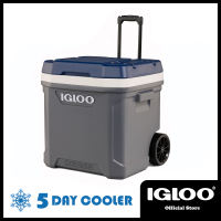 Igloo Maxcold Latitude 62 Qt. Roller Cooler (Carbonite/Aegean Sea)