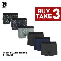 INSPI BUY 3 TAKE 3 (6pcs) Boxer Brief For Men Underwear Random Designs Boxers Shorts