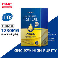 GNC 97% High Purity Fish Oil Omega3 Support heart brain skin eye & cardiovascular 60softgels