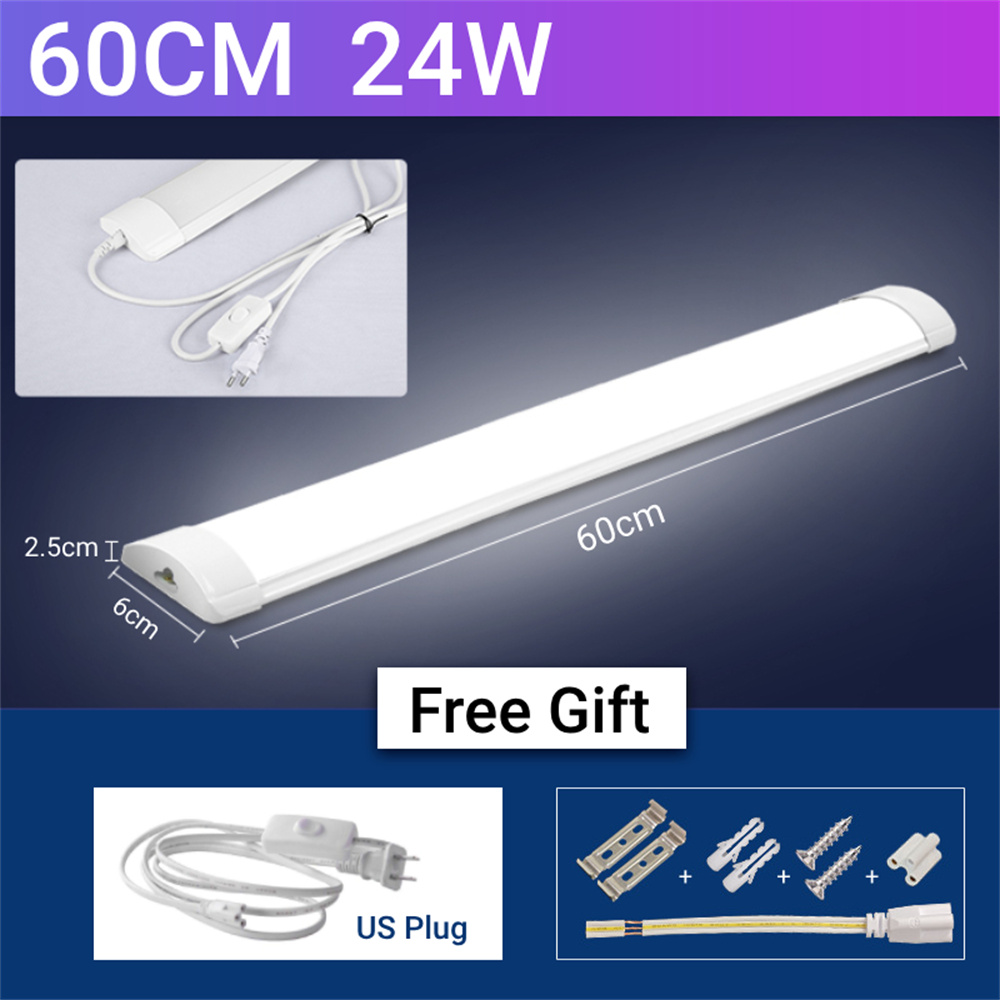 【2PCs/set】LED Tube Lamp Advanced LED Tube Lamp Super Bright Night Light Cabinet Under Wall Lamp 220V 110V 12W/24W Household Office Kitchen Bedroom Wardrobe Lighting With Plug Light In Ubester