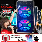 BEI Karaoke Model 8 Portable Bluetooth Speaker with Mic