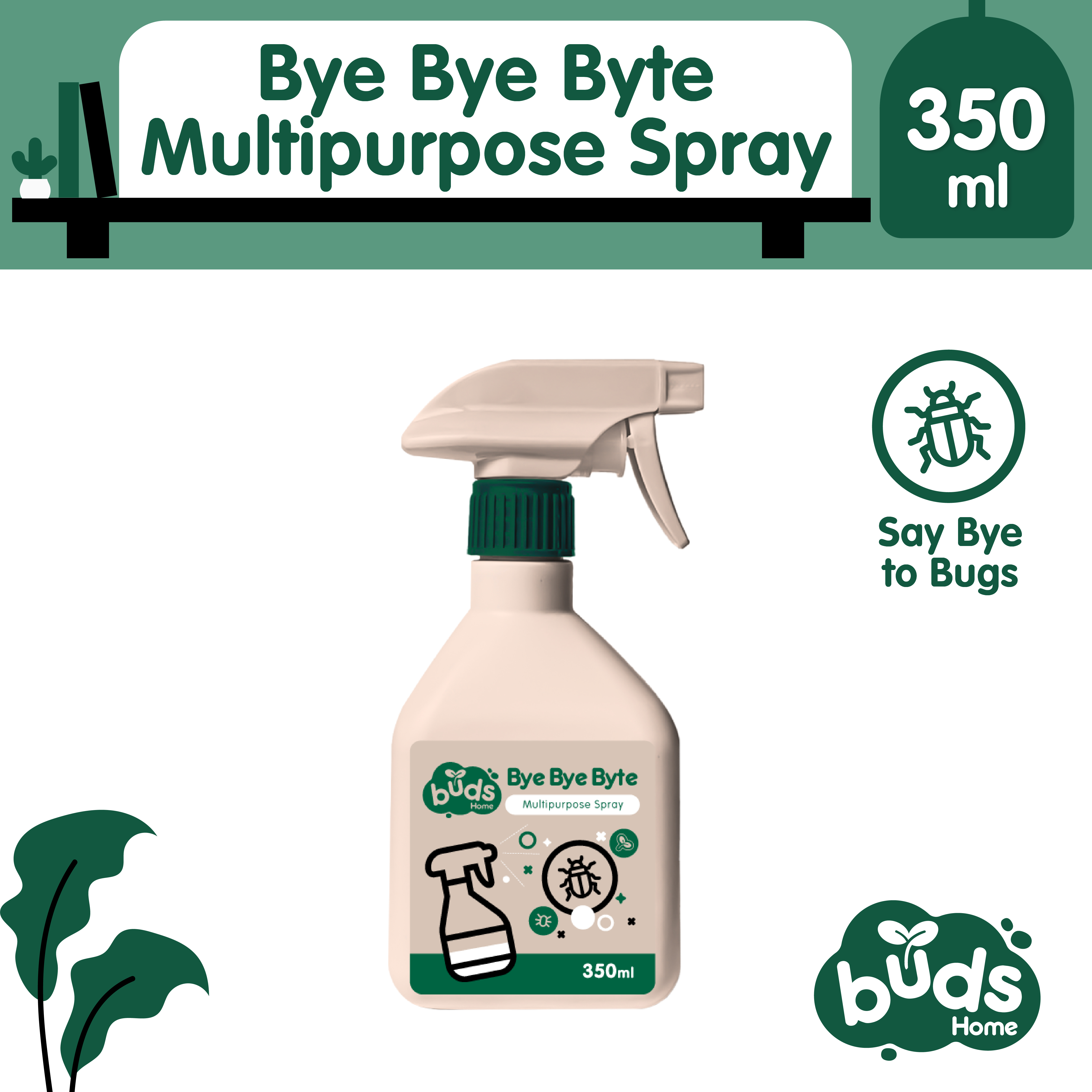 Buds Home Bye Bye Byte Multipurpose Spray 350Ml