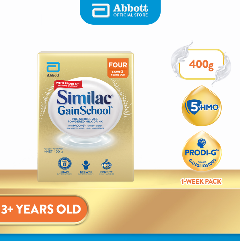 Similac Gainschool 400g for Kids Above 3 Years Old Powdered Milk Drink