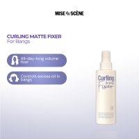 mise en scène Curling Matte Volume Hair Fixer - Curl Holding Spray Anti-Frizz Curl Fixer and Long-lasting Curl Spray