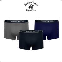Beverly Hills Polo Club Cotton Mens Boxer Briefs for Men 3 Pack - BP-3P-4702 (BLK/BLU/GRE)