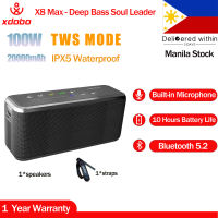 XDOBO X8 Max 100w Wireless Bluetooth Speaker with 20000mAh Battery Sale Portable Waterproof Outdoor Speaker