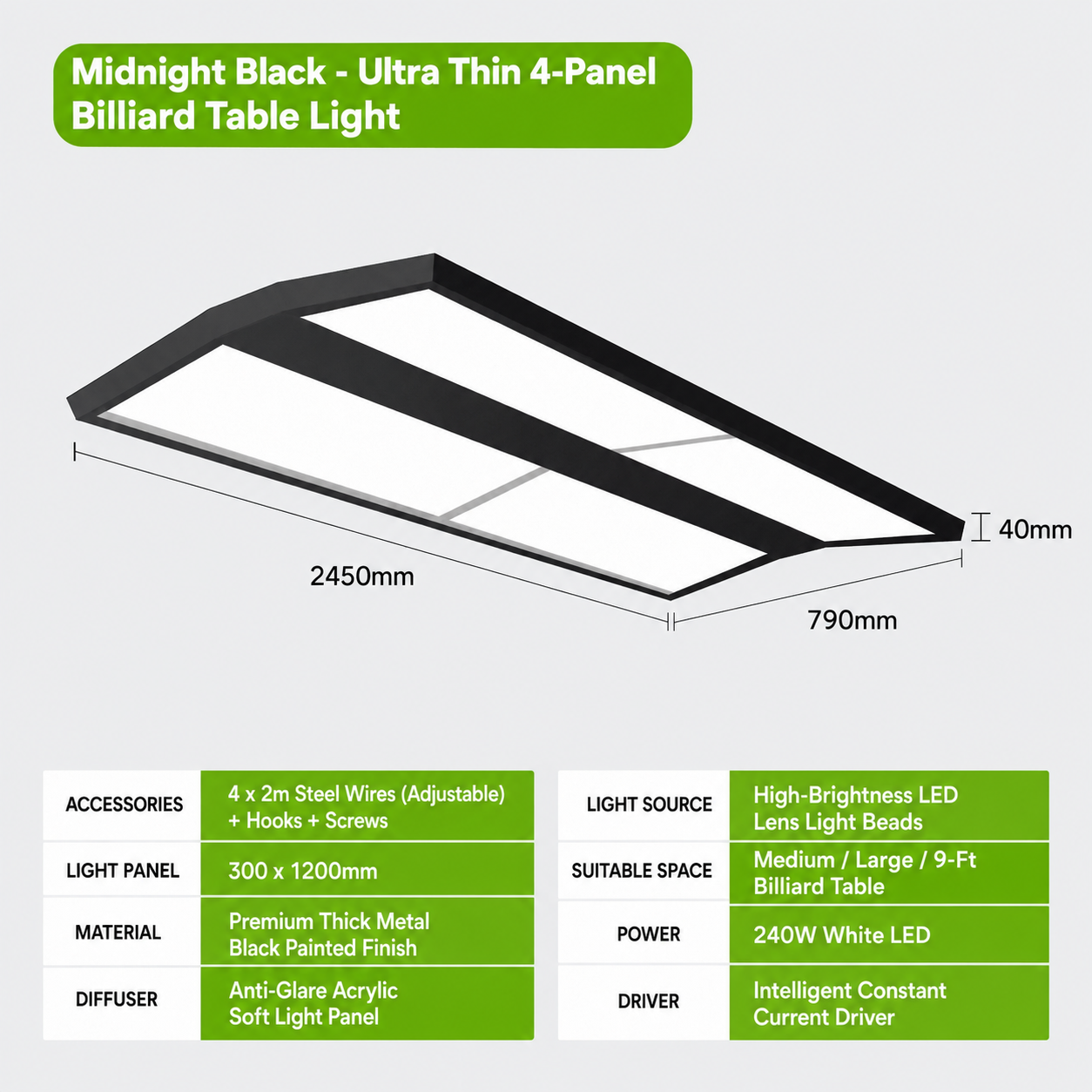 billiard snooker chandelier LED billiard table light glare-proof shadow-free highlight energy-saving billiard lamp