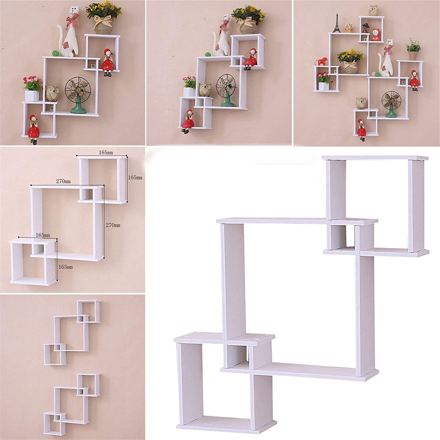 Soduku Floating Shelves Wall Mounted Storage Shelves for Kitchen Bathroom