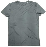 ACTIVE-DRY Dri-Fit Gray Color Round Neck T-Shirt for Unisex