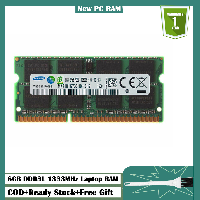 [3-year warranty]Samsung DDR3L SDRAM 8 GB Bộ nhớ DDR3 Ram 8GB 1333 MHz 1.35V 204-pin 2Rx8 PC3L-10600