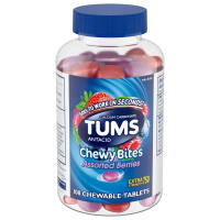 TUMS Antacid Chewy Bites Assorted Berries 108 Chewable Tablets