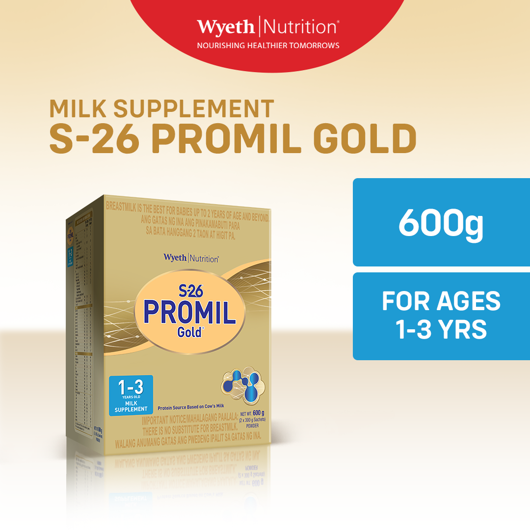 S-26 PROMIL GOLD Three Milk Supplement Powder for Children 1-3 Years Old 600g