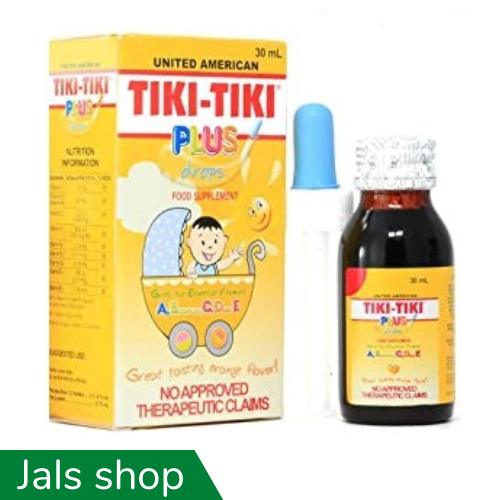 Tiki Tiki B Complex Vitamins A C D and E Drops 30 ml
