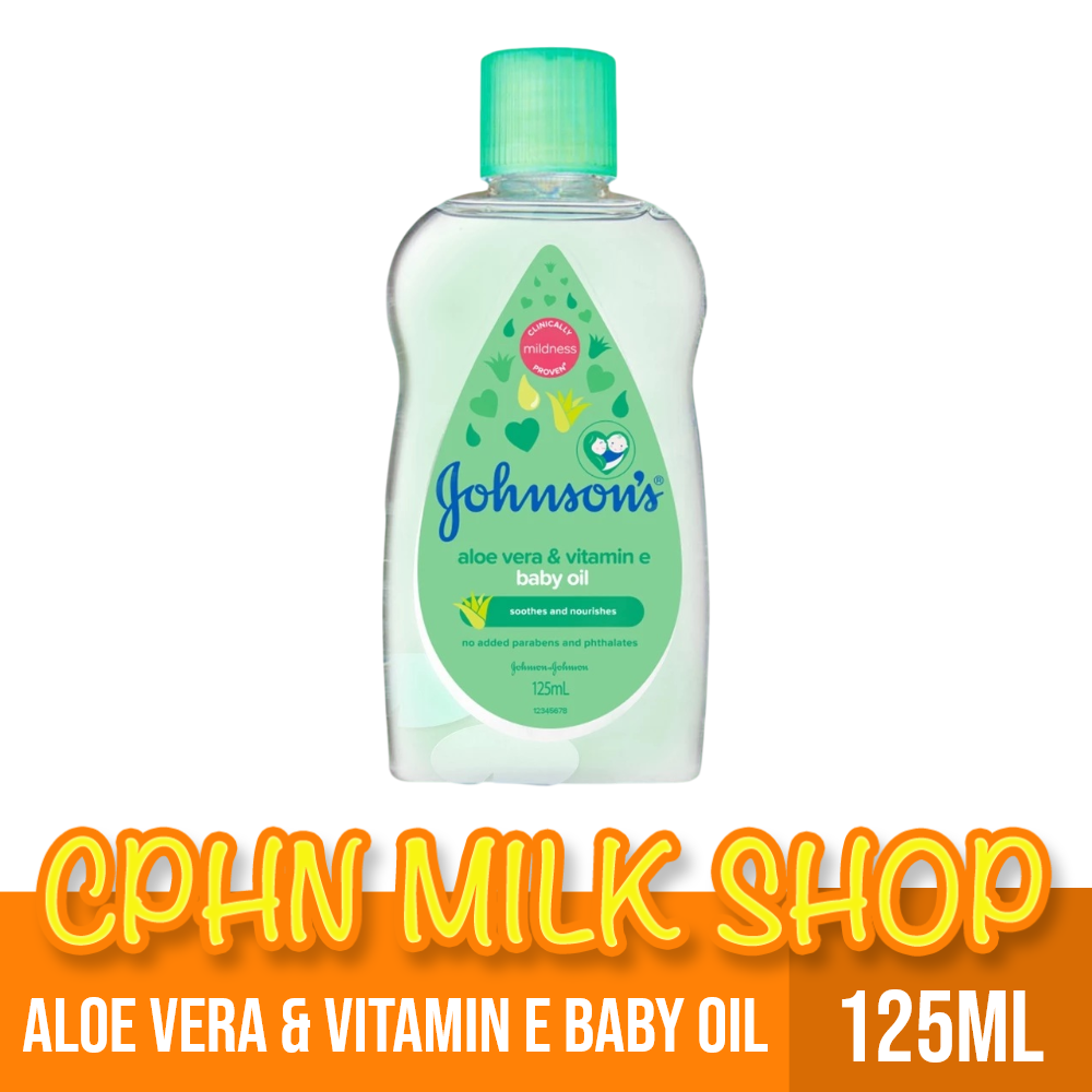 Johnsons Aloe Vera and Vitamin E Baby Oil 125ml