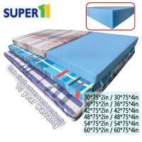 SUPER11 Foam mattress with cover 2/4 thick 100% Original Single/queen/famliy size Home Foam bed foam family size