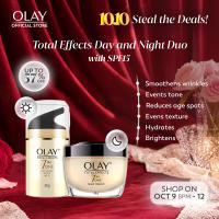 Olay Total Effects Niacinamide Anti Aging Day Cream Moisturizer Normal with SPF 15 & Night Cream Skincare 50g + 50g