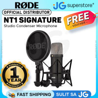 Rode NT1 Signature Cardioid Condenser Studio Microphone with HF6 1″ Large Diaphragm Capsule XLR 3-Pin Output Phantom Powered for Recording Podcasting Live Streaming | Black Blue Purple Green Red Pink | JG Superstore