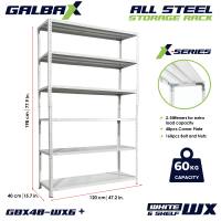 GB All-Metal Storage Shelves 3 4 and 5 Layers Adjustable Steel Rack Galvanize/White/Black