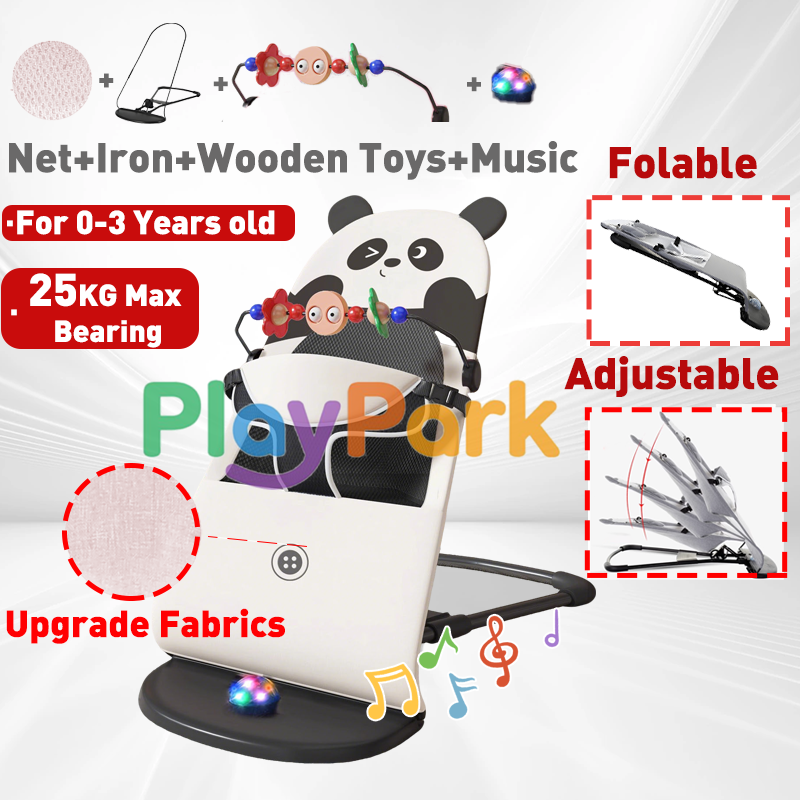 Foldable Baby Rocking Bouncer Soft Newborn Baby Bouncing Chair Baby Rocker High Quality Fabric