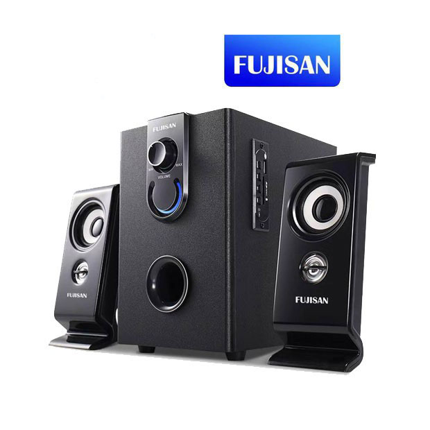 Clara.x Zeus A-350 2.1 25Watts/Peak 60Watts Bluetooth Noise reduction Desk Speakers W/ Subwoofer