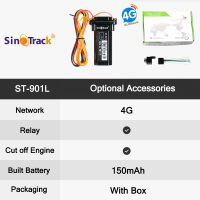 SinoTrack Original Newest Only 4G GPS Tracker ST-901L Only 4G Version for Car vehicle Mini Waterproof Device Motorcycle Locator with Free Tracking