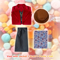 Halloween Childrens Performance Costume Charlie and the Chocolate Factory Willy Wonka Cos Costumes Performance Costumes Movie Wonka pal Charlie And The Chocolate Factory Cos Costumes