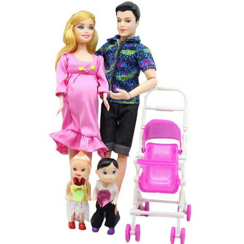 Bộ đồ chơi for Barbie Gia đình Búp bê for Barbie Với Bé gái Bé trai Bố Mẹ