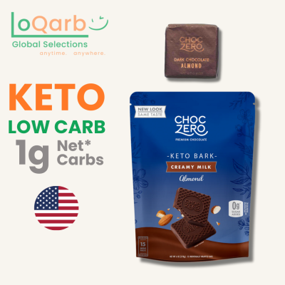 Choc Zero Dark Chocolate With Sea Salt Almond Keto Bark 170G main image 1