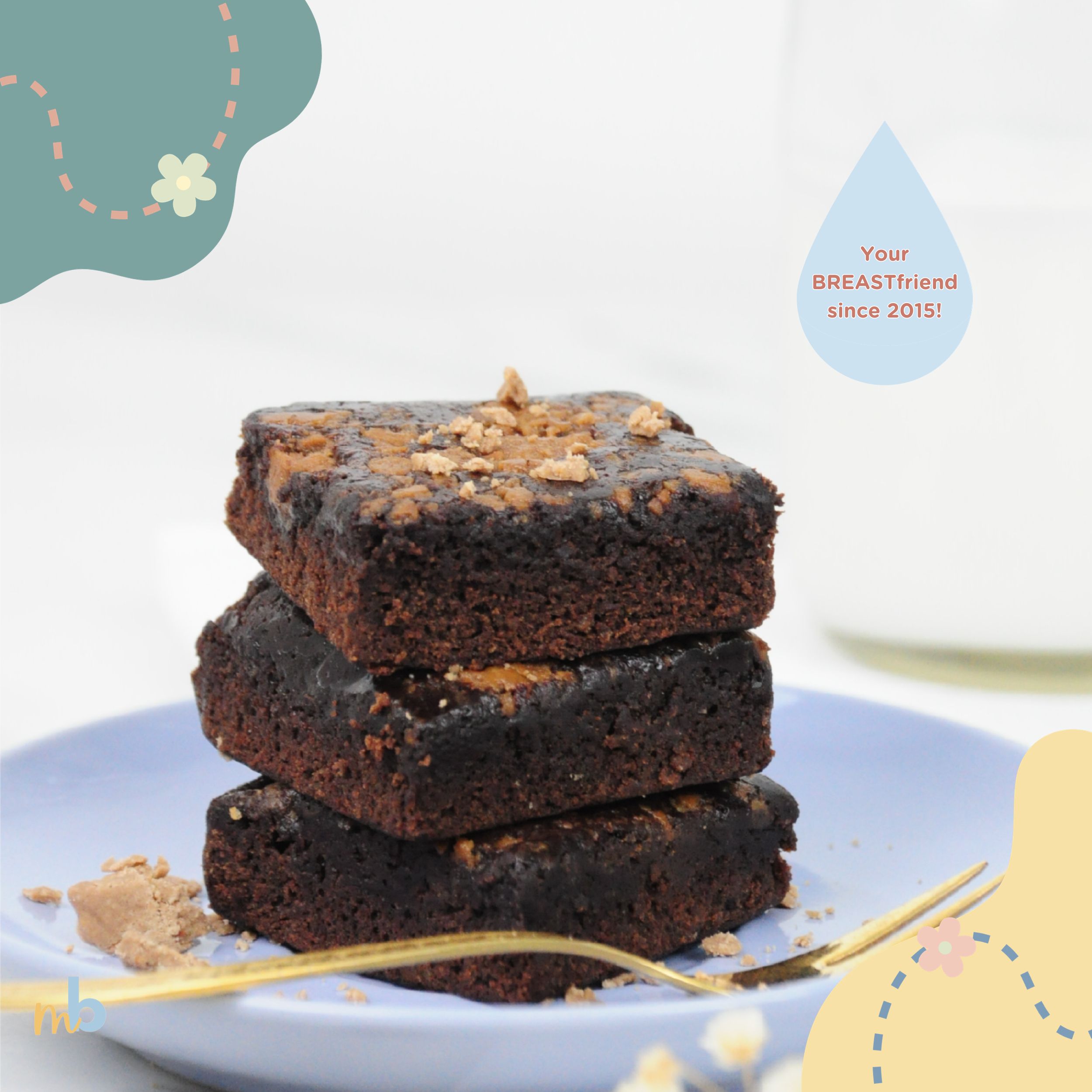 Milking Bombs by ABC Choc-Nut Brownies Lactation Desserts