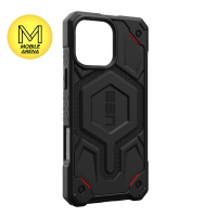 iPhone 16 Pro Max Monarch Pro MagSafe Shockproof Case (Kevlar) (Black)