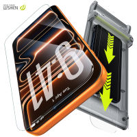 WSKEN No Black Border Tempered Glass for iPhone 17 Pro Max/17Pro/16 Pro Max/15Ultra-clear 3D Full CoverageShatterproof  Zero Bubble