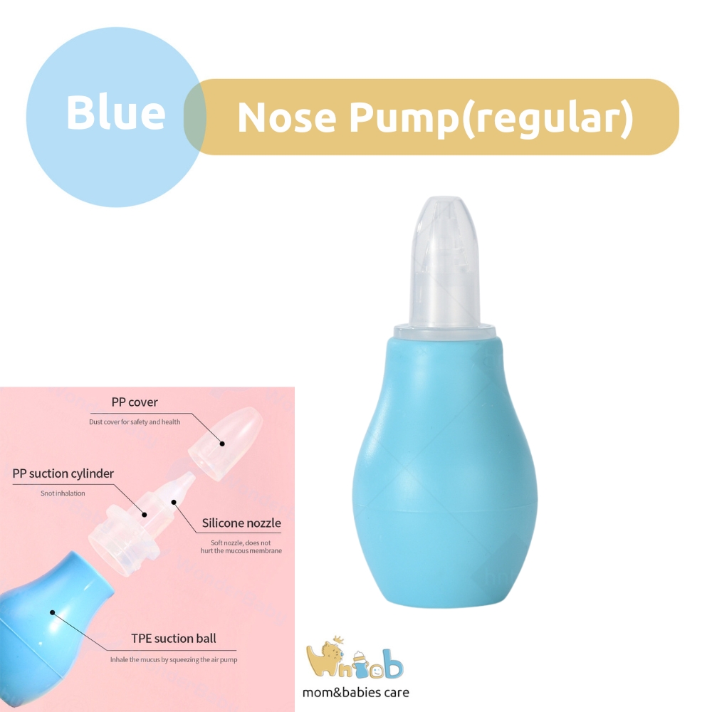 Hntob 0M+ Anti-Refluent Silicone Nose Cleaner Pump Reusable Nasal Aspirator Vacuum Mucus Suction
