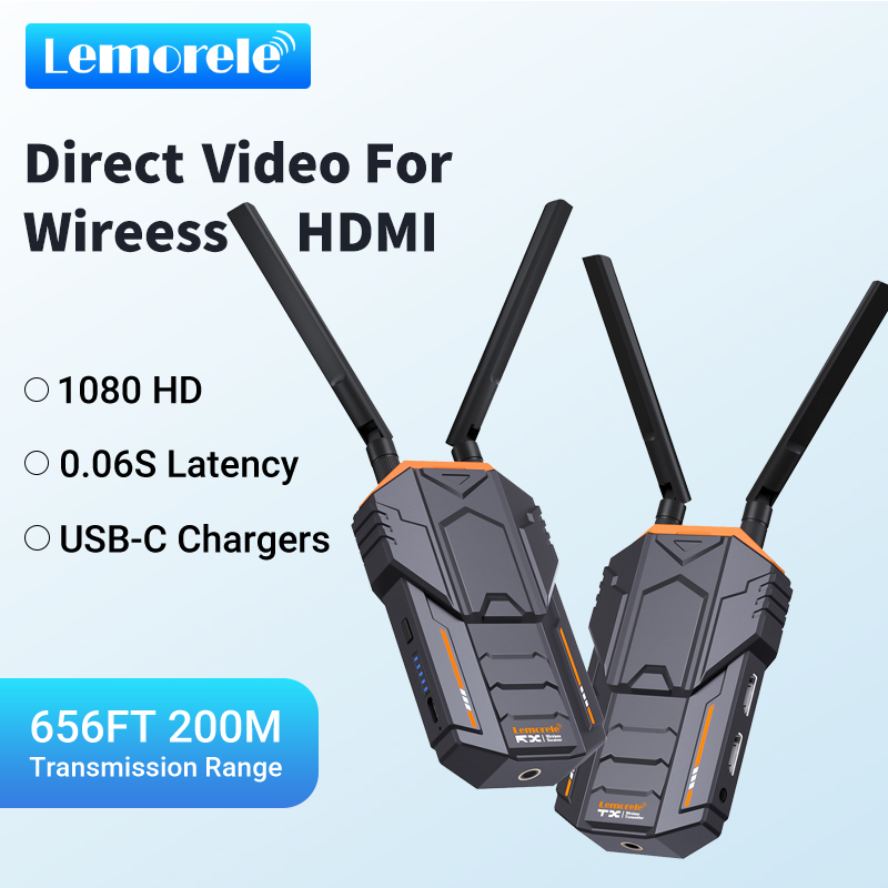 Lemorel R100 เครื่องส่งสัญญาณและรับสัญญาณไร้สาย HDMI อุปกรณ์หน้าจอเดียวกันเฉพาะ PS4 PC กับโครงการทีวีและภาพยนตร์และวิดีโอสตรีมมิ่งการถ่ายทอดสด ราคา 2,399 บาท*ส่งฟรี
