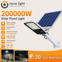 【30-year warranty】300000W Solar Street Light Outdoor Waterproof IP68 heavy duty rechargeable 9730 led stable lamp solar lights with solar panel original motion detector remote control Gift