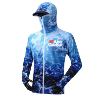 ABU Garcia Anti-UV Fishing Shirt Jacket Sun Fishing Shirt Sports Long Sleeve Hoodies Fishing Clothes
